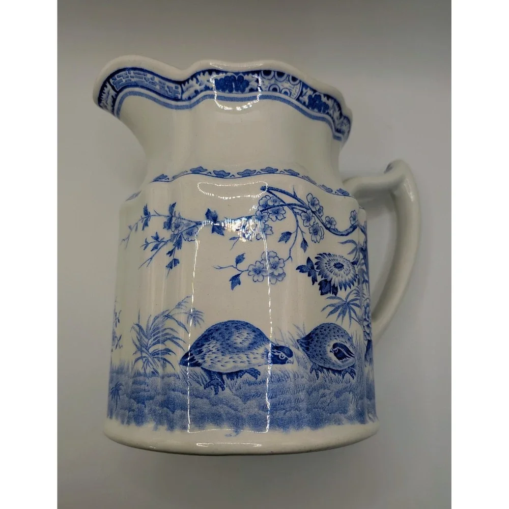 Antique Furnivals Quail Pitcher 1913 England